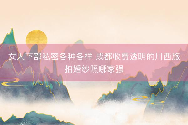 女人下部私密各种各样 成都收费透明的川西旅拍婚纱照哪家强