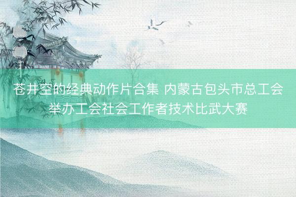 苍井空的经典动作片合集 内蒙古包头市总工会举办工会社会工作者技术比武大赛