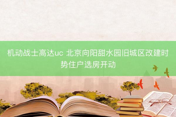 机动战士高达uc 北京向阳甜水园旧城区改建时势住户选房开动