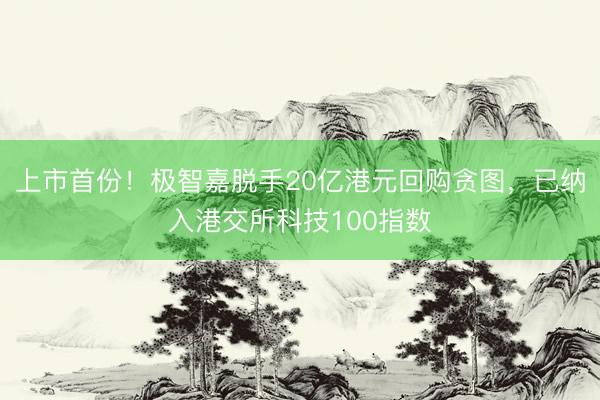 上市首份！极智嘉脱手20亿港元回购贪图，已纳入港交所科技100指数